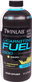 Twinlab L-Carnitine Fuel 1500 Sour Apple - 16 fl oz