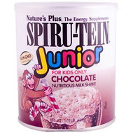 Natures Plus, Spiru-Tein Junior, Nutritious Thick Shake Mix, Chocolate, 1 lb (450 g)