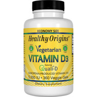 Healthy Origins, Vegetarian Vitamin D3, 5,000 IU, 360 Veggie Gels