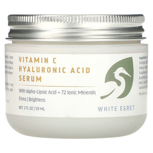 <img alt="White Egret, Vitamin C Hyaluronic Acid Serum, 2 fl oz (59 ml)" title="White Egret, Vitamin C Hyaluronic Acid Serum, 2 fl oz (59 ml),817885020241"