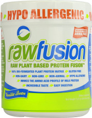 San Rawfusion Plant Base Protein Fusion Vanilla Bean -- 15 Servings