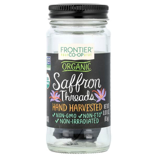 <img alt="Frontier Co-op, Organic Saffron Threads, 0.018 oz (0.5 g)" title="Frontier Co-op, Organic Saffron Threads, 0.018 oz (0.5 g),089836184504"