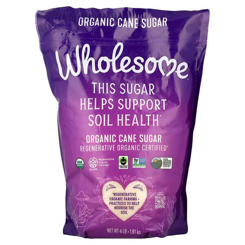 <img alt="Wholesome Sweeteners, Organic Cane Sugar, 4 lb (1.81 kg)" title="Wholesome Sweeteners, Organic Cane Sugar, 4 lb (1.81 kg),012511466411"