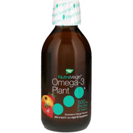 Ascenta, NutraVege, Omega-3 Plant, Strawberry Orange Flavored, 500 mg, 6.8 fl oz (200 ml)