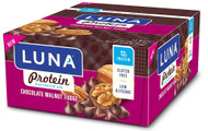 Clif LUNA High Protein Bar For Women Chocolate Walnut Fudge - 12 Bars