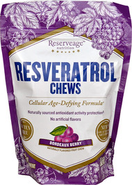 Reserveage Nutrition Resveratrol Chews Bordeaux Berry -- 30 Soft Chews