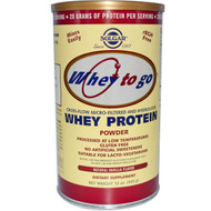 Solgar, Whey To Go, Whey Protein Powder, Vanilla, 12 oz (340 g)