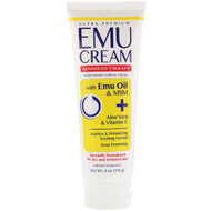 Natural Treasures, Emu Cream with Emu Oil & MSM +  Aloe Vera & Vitamin C, 4 oz (114 g) (Discontinued Item)