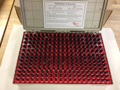 Vermont .2510 to .5000 Minus Series Black Pin Gage set