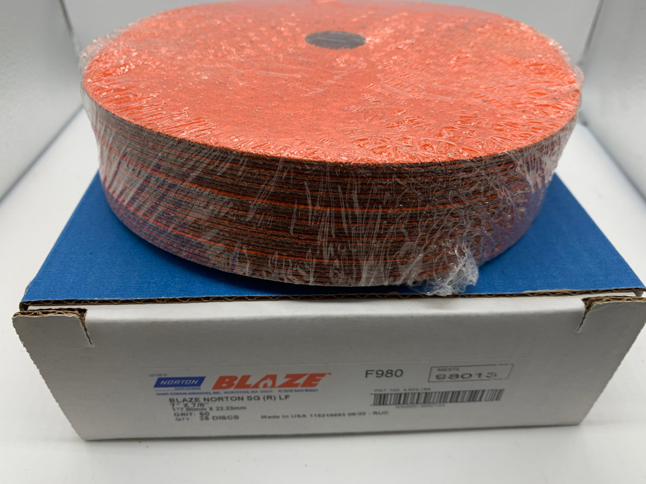 NORTON 66261111487 PSA Sanding Disc,AlO,Cloth,9 In,60 Grit