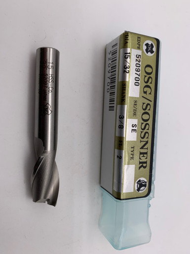 OSG 5209700 15/32 2-Flute Single End Cobalt Endmill