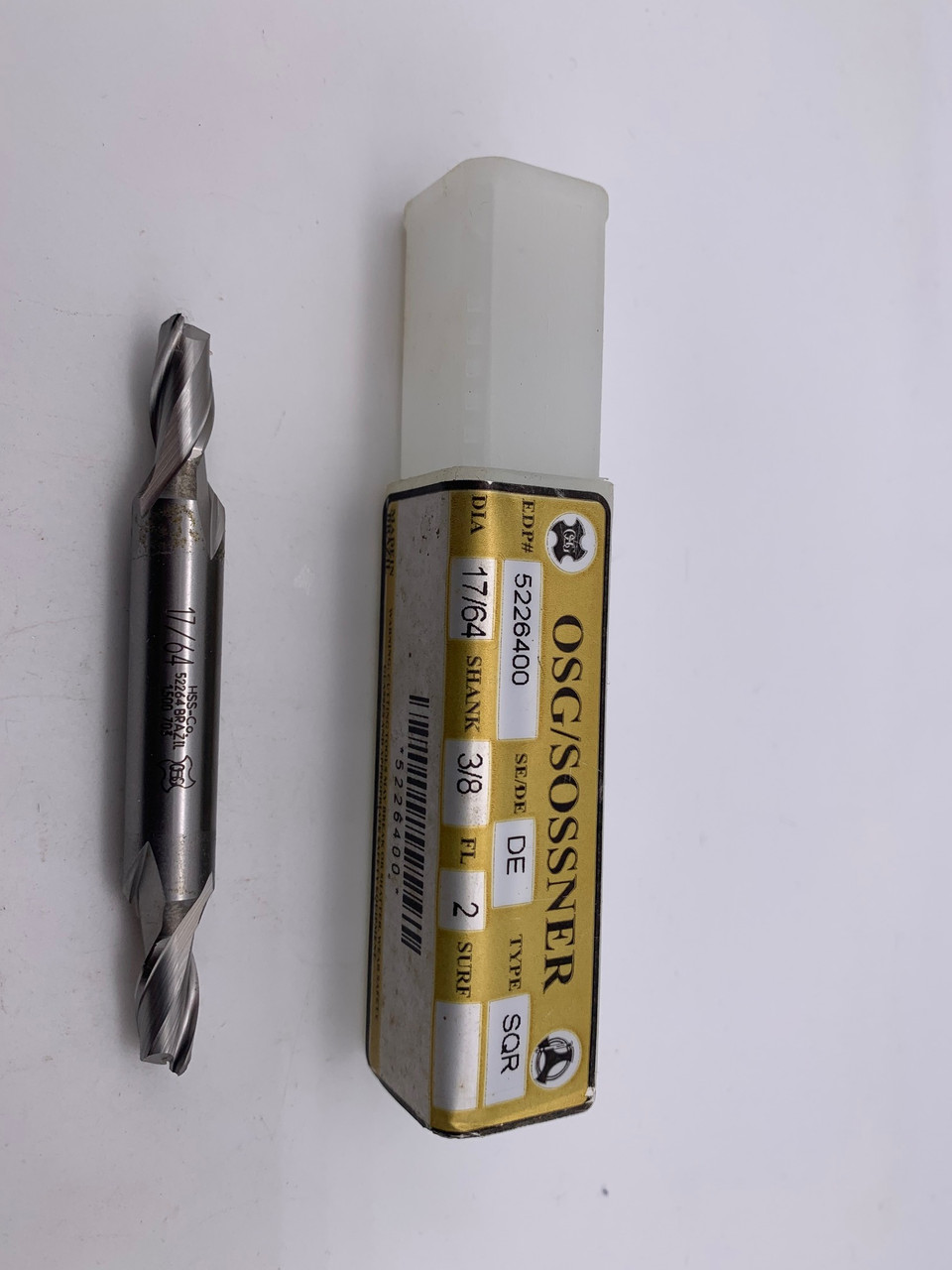 PART NO OSG5227600 25/32 Double-End Square-End Cobalt HSS End Mill OSG 5227600 Series 522 Bright Finish 2-Flute PART NO OSG5227600 25/32 Double-End Square-End Cobalt HSS End Mill OSG 5227600 Series 522 Bright Finish 2-Flute