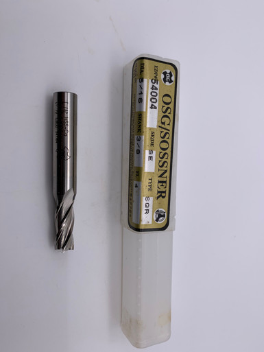 OSG 5400600  7/16" 4-Flute, Single End, Cobalt Endmill