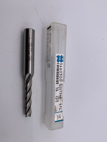 OSG 5460300  1/4" 4-FLUTE, SINGLE END, LONG, CENTER CUTTING ENDMILL