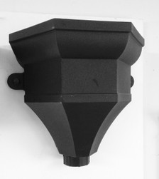 Cast Iron Effect Hopper to fit to 68mm round downpipe or 65mm square downpipe