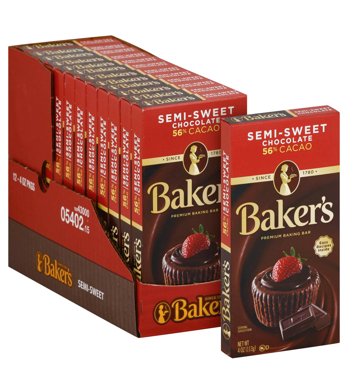 BAKER Chocolate Semi Sweet 124 Ounce Free Shipping Buy It By The Case