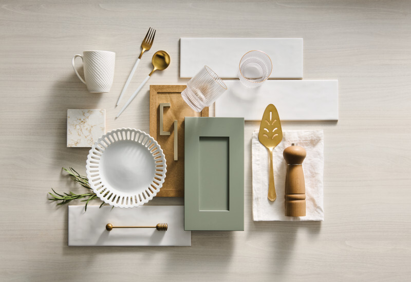 Lakeridge Maple Muted Moss & Dixon Quartersawn Oak Barley