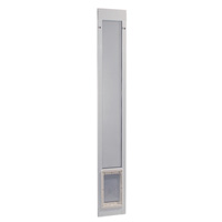 Rectangular Logo On Flap Aluminum Pet Patio Door