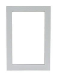 Small Size Plastic Outside Frame. Designed For Door With Rectangular Logo With Smooth Metal Bar On Vinyl Flap.