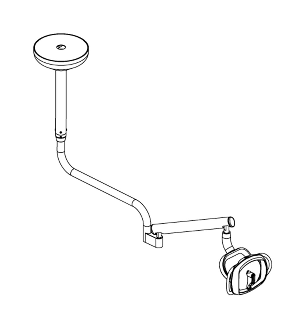 Ads Amber Led Ceiling Mount Dental Light A0601631 A0601632 A0601633