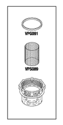 RPI Dental Vacuum Unit Vada Trap Bowl Kit (Short), VPK087