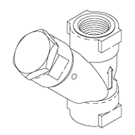 RPI Midmark Dental Vacuum Unit Strainer (Water-1/4") (OEM #65962000), VPS011