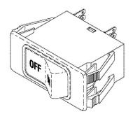 RPI Apollo/Midmark, Midmark Dental Vacuum Unit Power Switch/Circuit Breaker (1/2A) (OEM #ECS10422), VPS170