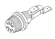RPI Apollo/Midmark, Midmark Dental Vacuum Unit Fuse Holder (OEM #EMS10935, 65927500), RPH989
