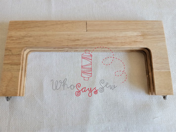 Wooden Timber Kisslock Bag Handle Frame 25cm (10") by 12.5cm (5")