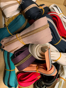 **Bargain** A Random Colour of (#5) *SIZE 5* Zipper Tape Only- Varies Lengths available 