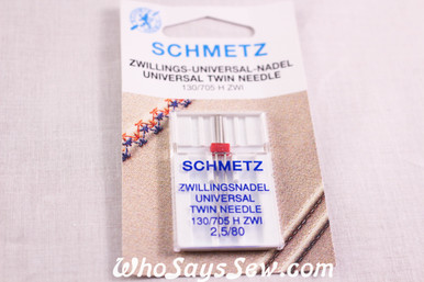 Schmetz twin needles 2.5/80