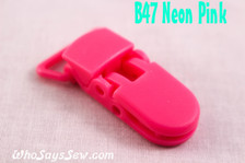 B47 KAM plastic resin dummy clips 2cm Who Says Sew