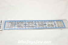 Standard quilt ruler 1" x 6"