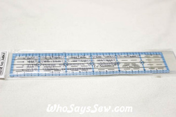 Standard quilt ruler 1" x 6"