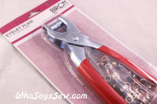 Eyelet Pliers with 100 Assorted Eyelets