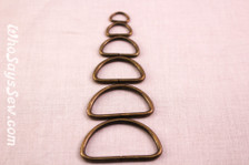 Antique Bronze D-Rings