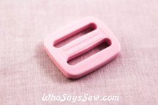 KAM Plastic Tri-Glides in Pastel Pink 2cm