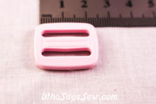 KAM Plastic Tri-Glides in Pastel Pink 1.5cm 