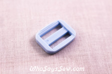 KAM Plastic Tri-Glides in Pastel Blue 1.5cm