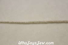 2 Metres Twisted Cotton Piping Cord in 2mm-9mm - Natural