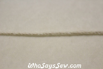 2 Metres Twisted Cotton Piping Cord in 2mm-9mm - Natural