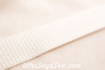 White Polyproplene Webbing by the Metre in Widths 20mm- 50mm. Australian Made