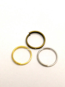 20x 1cm Round Split Rings in Silver, Antique Brass OR Gold. Thin Wire.