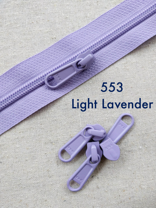 YKK Long Pull Continuous SIZE 5 RC Nylon Coil/Polyester Chain Zipper in