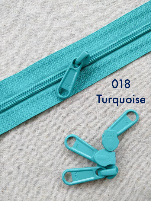 YKK Long Pull Continuous SIZE 5 RC Nylon Coil/Polyester Chain Zipper in