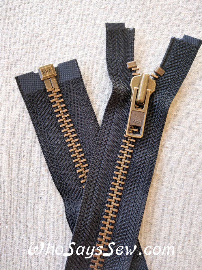 1 piece black brown navy blue silver metal teeth SEPARATING zipper.