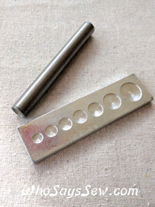 Rivet Setting Tool Set with a Multi-Sized Anvil － 6mm, 8mm or 9mm