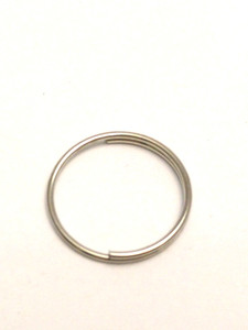 20x 1.5cm Round Split Rings in Silver. Thin Wire.