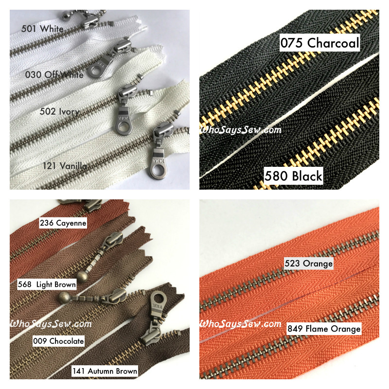 *CHOOSE 20 ZIPPERS IN 5 COLOURS* 30cm (12")YKK ClosedEnded Silver