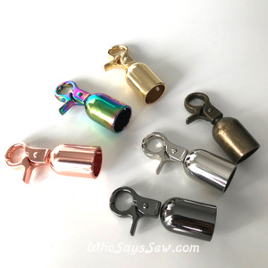 1.4cm(1/2“) Cord/Tassel Caps w Top Hook. Silver, Real Gold, Rose Gold, Real Gold, Gunmetal, Antique Brass. Nickel Free